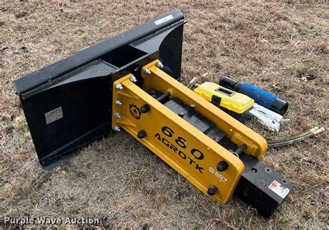 2022 agrotk sshh680 skid steer breaker|skid steer hydraulic concrete breaker.